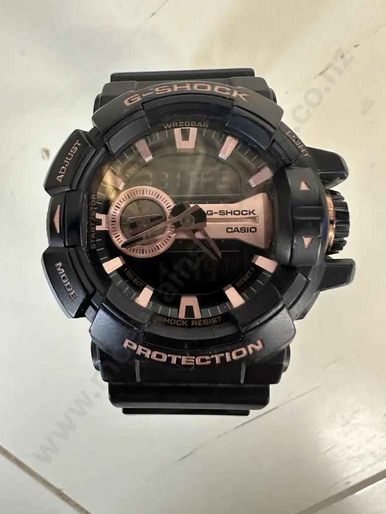Casio Men's G-SHOCK GA-400GB Analogue-Digital Watch In  Black & Rose Gold Image 1++